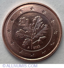 Image #2 of 5 Euro Cent 2022 A