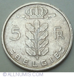 Image #1 of 5 Francs 1970 (België)