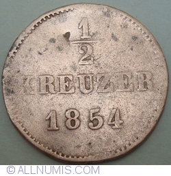 Image #1 of ½ Kreuzer 1854