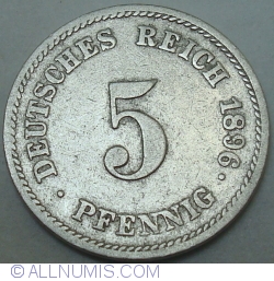 Image #1 of 5 Pfennig 1896 J