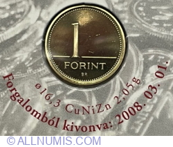 1 Forint 2008 - Doar in seturi de monetarie