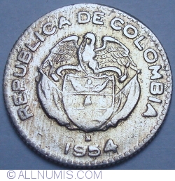Image #2 of 10 Centavos 1954 B