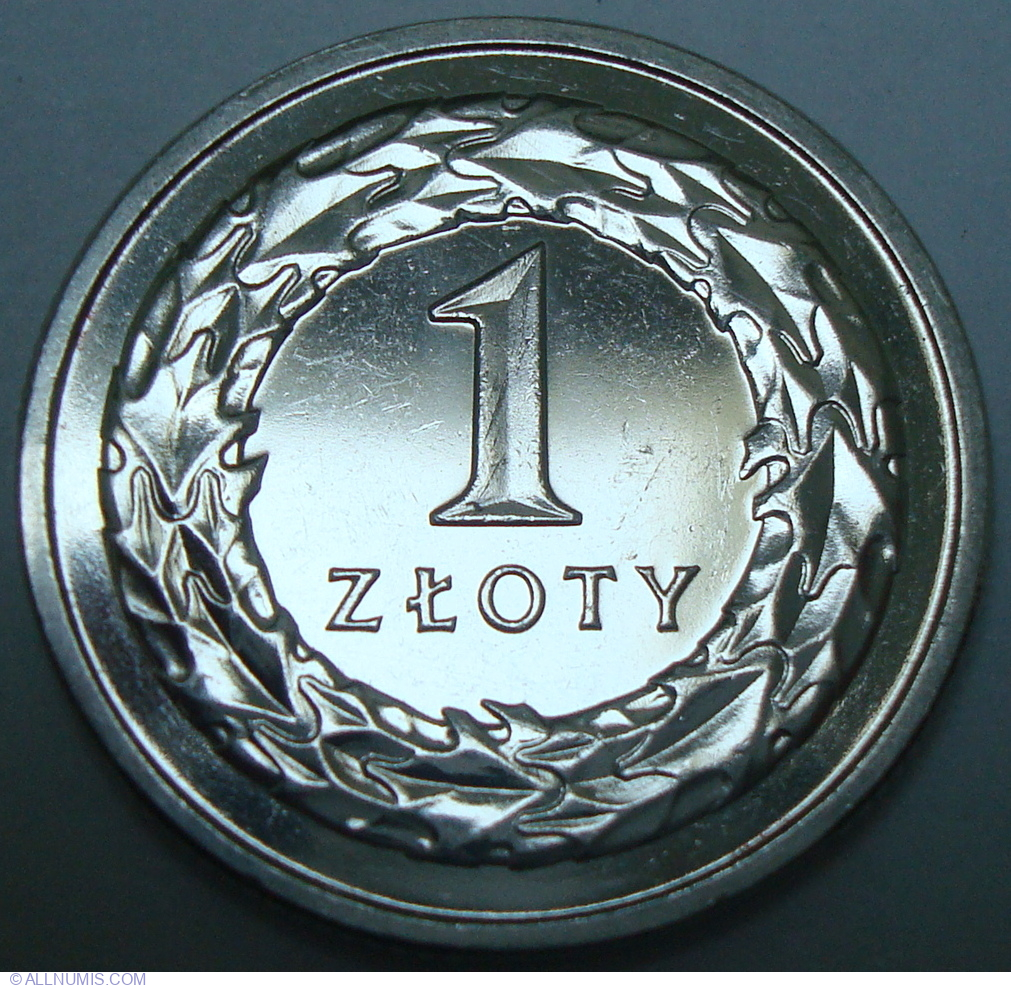 1 Z oty 2019 Emisiunea 2017 1 Z oty Polonia Moned 44136