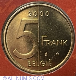 5 Francs 2000 - (Belgie)