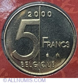 5 Francs 2000 - (Belgique)