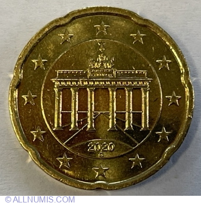 GERMANY 20 Euro Cents 2020 G UNC