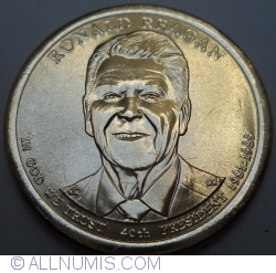 Image #2 of 1 Dollar 2016 D - Ronald Reagan