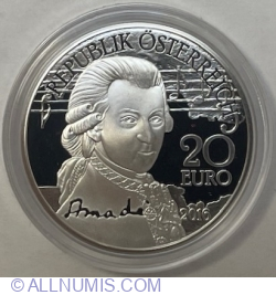 20 Euro 2016 - Wolfgang Amadeus Mozart "the Genius" - Don Giovanni