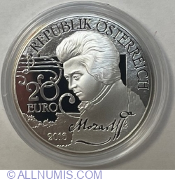 20 Euro 2016 - Wolfgang Amadeus Mozart "the Myth" - The Magic Flute