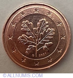 1 Euro Cent 2021 G