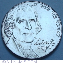 Image #2 of Jefferson Nickel 2009 P