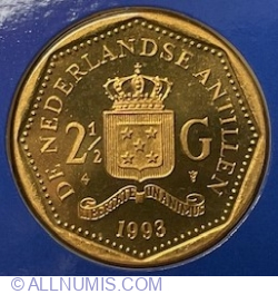 Image #1 of 2-1/2 Gulden 1993