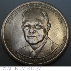Image #2 of 1 Dollar 2015 P - Dwight D. Eisenhower