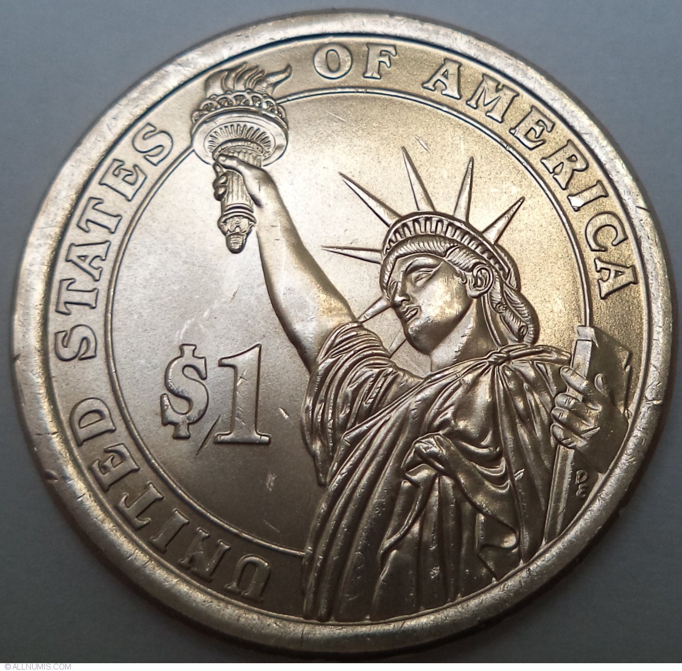 1 Dollar 2015 P - Lyndon B. Johnson, Dollar, Presidential Series (2007 ...