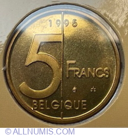 Image #1 of 5 Francs 1995 - (Belgique)