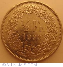 1/2 Franc 1993