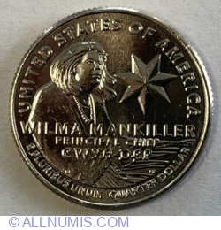 Image #1 of Quarter Dollar 2022 D - George Washington - Wilma Mankiller