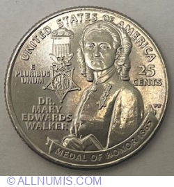 Quarter Dollar 2024 P - Dr. Mary Edwards Walker