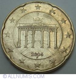 Image #2 of 20 Euro Cenţi 2005 F