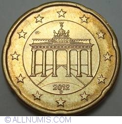 Image #2 of 20 Euro Cenţi 2012 D