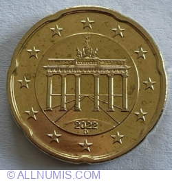 Image #2 of 20 Euro Cent 2022 D