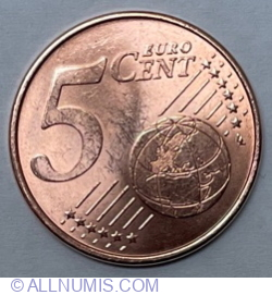 Image #1 of 5 Euro Cent 2021 F