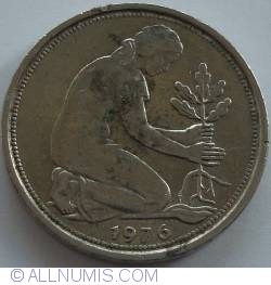 Image #2 of 50 Pfennig 1976 G