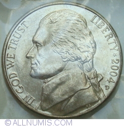Image #2 of Jefferson Nichel 2004 D Keelboat - Altered Coin - Colored