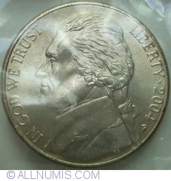 Image #2 of Jefferson Nichel 2004 P Purchase - Altered Coin - Colored