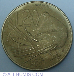Image #1 of 20 Lire 1981 R