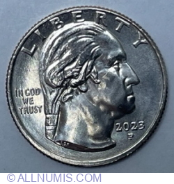 Image #2 of Quarter Dollar 2023 P - Bessie Coleman