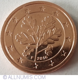 Image #2 of 2 Euro Cent 2016 F