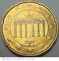 Image #2 of 20 Euro Cenţi 2003 G