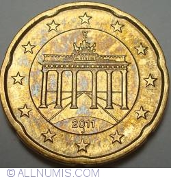 Image #2 of 20 Euro Cenţi 2011 J