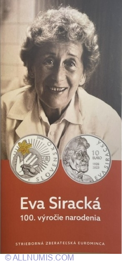 10 Euro 2026 - 100th Anniversary - Birth of Eva Siracká