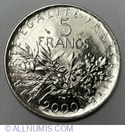 Image #1 of 5 Francs 2000