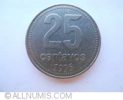 Image #2 of 25 Centavos 1996