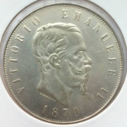 Image #2 of 5 Lire 1870 R