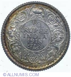 Image #2 of 1/4 Rupee 1916