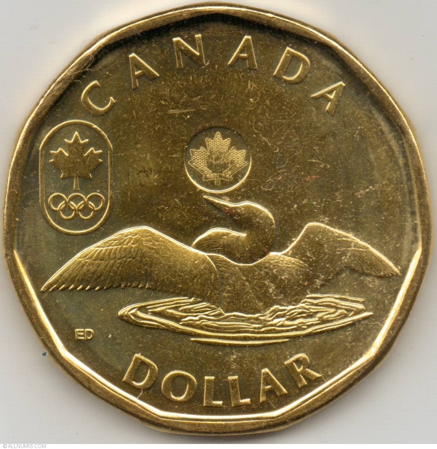 1 Dollar 2012 Olympic Lucky Loonie Commemorative Olympic Games 