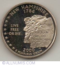 Image #2 of State Quarter 2000 S - New Hampshire 