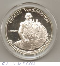 Half Dollar 1982 S - Aniversarea de 250 ani de la nasterea lui George Washington