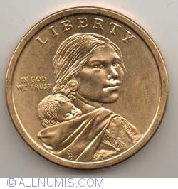 Image #1 of Sacagawea Dollar 2010 D - Hiawatha
