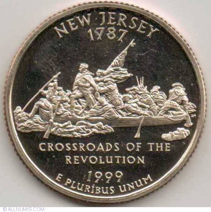 State Quarter 1999 S New Jersey Quarter 50 State Series 1999 2008