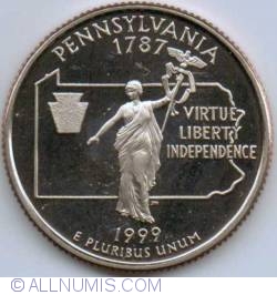 State Quarter 1999 S - Pennsylvania 