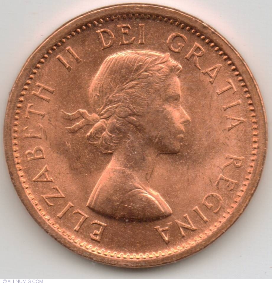 1 Cent 1964 Elizabeth II 1953 2022 Canada Coin 7803