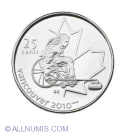 Image #2 of 25 Cents 2007 - Wheelchair curling