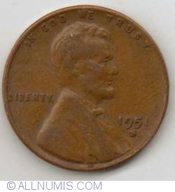 Image #1 of Lincoln Cent 1951 S