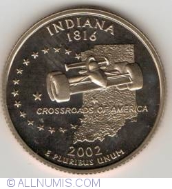 State Quarter 2002 S - Indiana