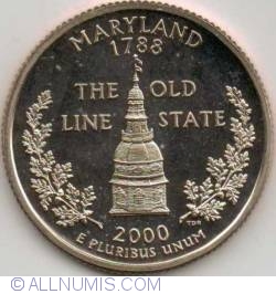 Image #2 of State Quarter 2000 S - Maryland